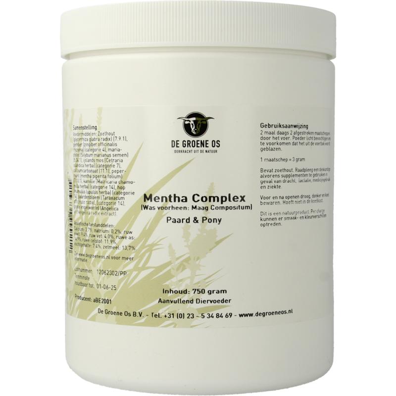 Groene Os Mentha complex paard/pony