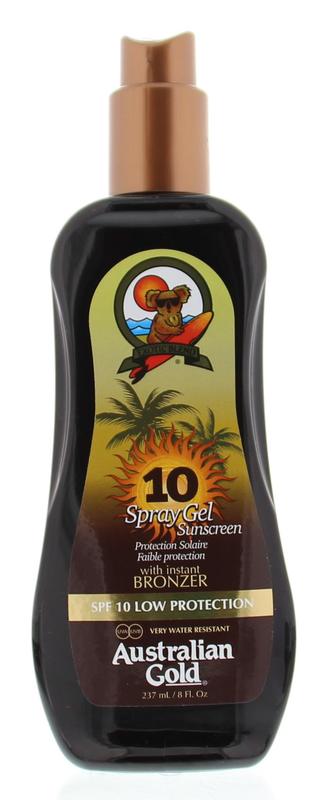 Australian Gold Spray gel met bronzer SPF10