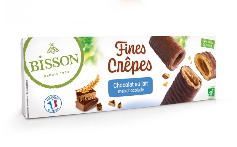 Bisson Crepes melkchocolade bio