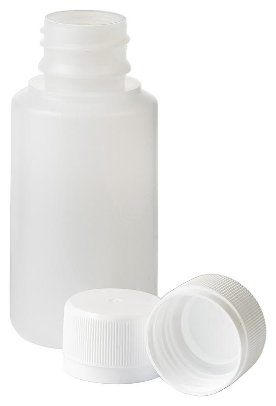 Blockland Fles HDPE naturel + afsluitdop 28mm/100ml