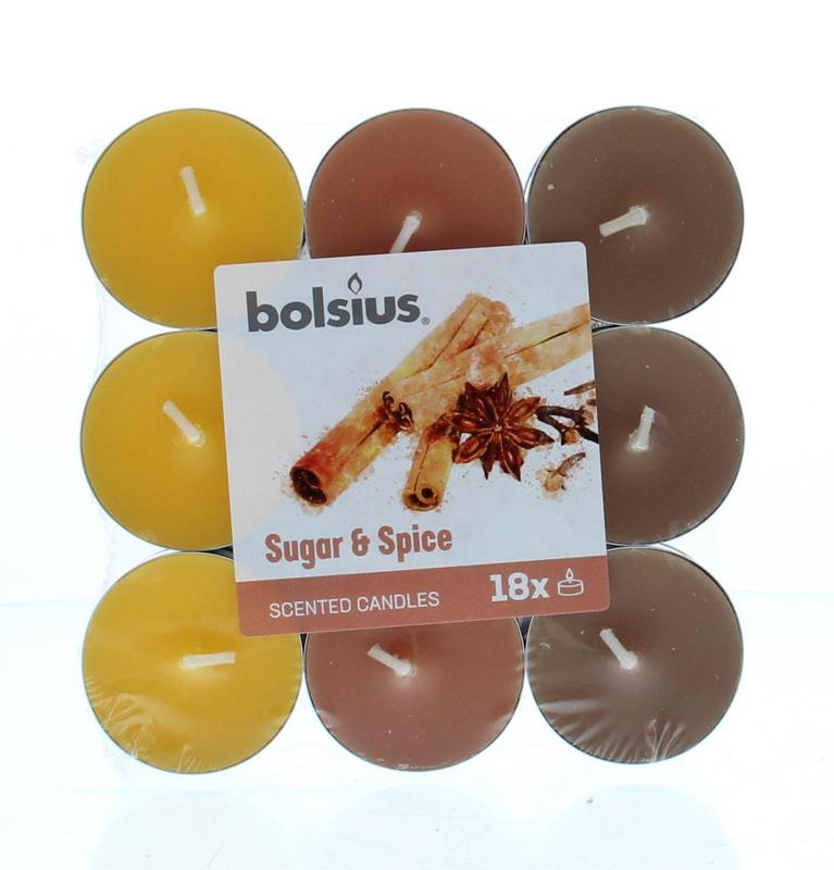Bolsius Geurtheelicht multi colour brick 18 sugar & spice