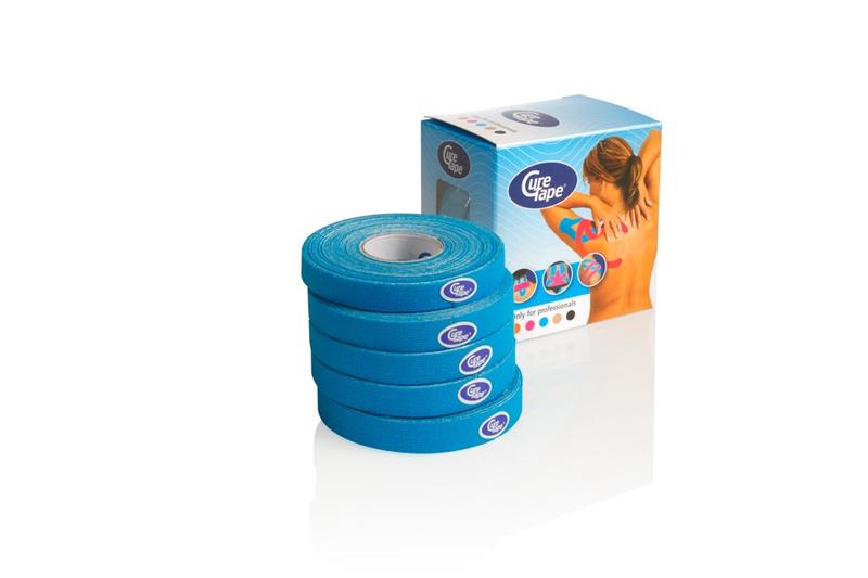 Curetape Kinesiotape blauw 5m x 1cm