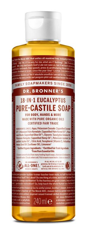 Dr Bronners Liquid soap eucalyptus
