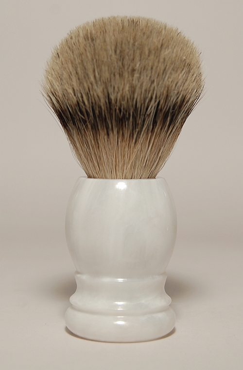 Rasura Scheerkwast silverspits wit