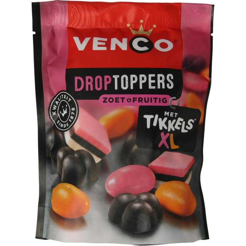 Venco Droptoppers zoet & fruitig