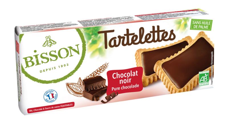 Bisson Tartelettes koekjes met pure chocolade bio