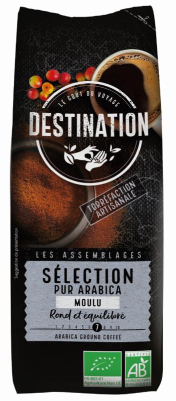 Destination Koffie selection arabica gemalen bio