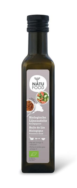 Natufood Lijnzaadolie koud eko bio