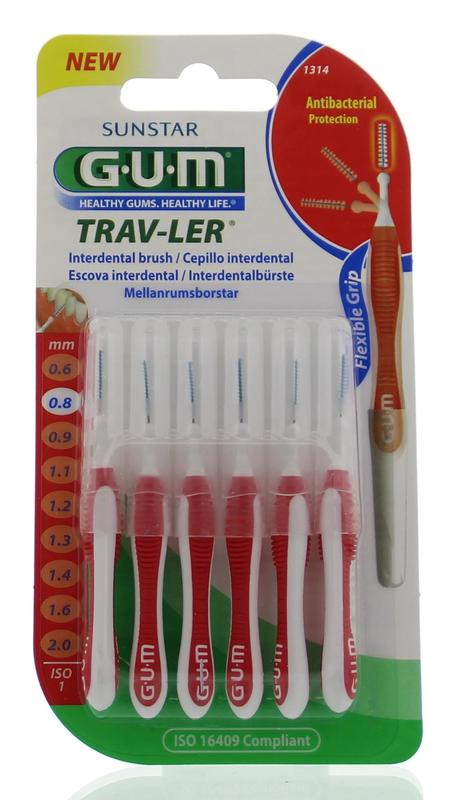 GUM Trav-ler rager 0.8 mm (rood)