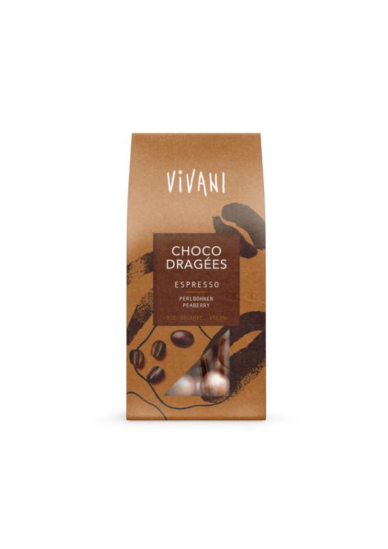 Vivani Choco dragees espressio bio