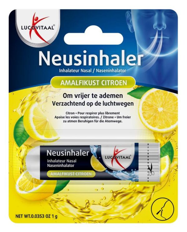 Lucovitaal neusinhaler amalfik citroen