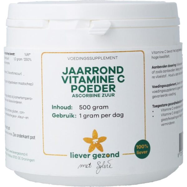 Liever Gezond jaarrond vit c poeder zuur