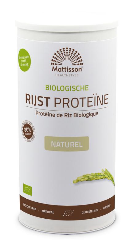Mattisson Rijst proteine naturel vegan 80% bio