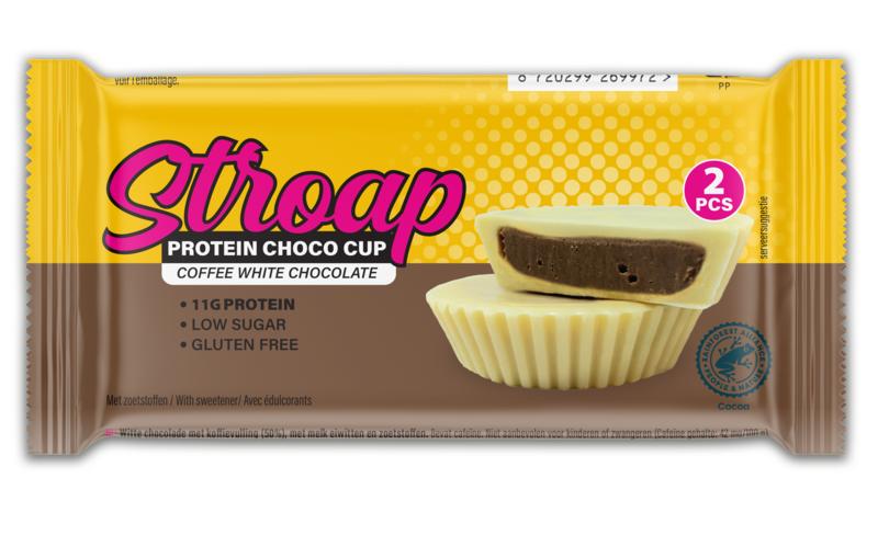 Stroap Protein choco cup coffee white chocolate