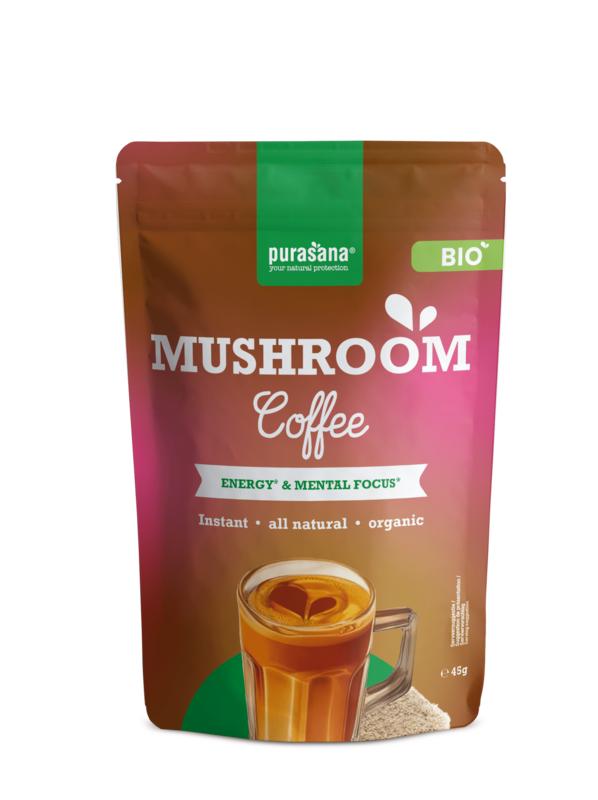 Purasana hot drinks mushroom coffee bio
