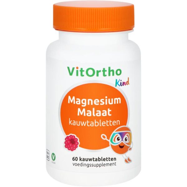 Vitortho magnesium malaat kauwtblt kind