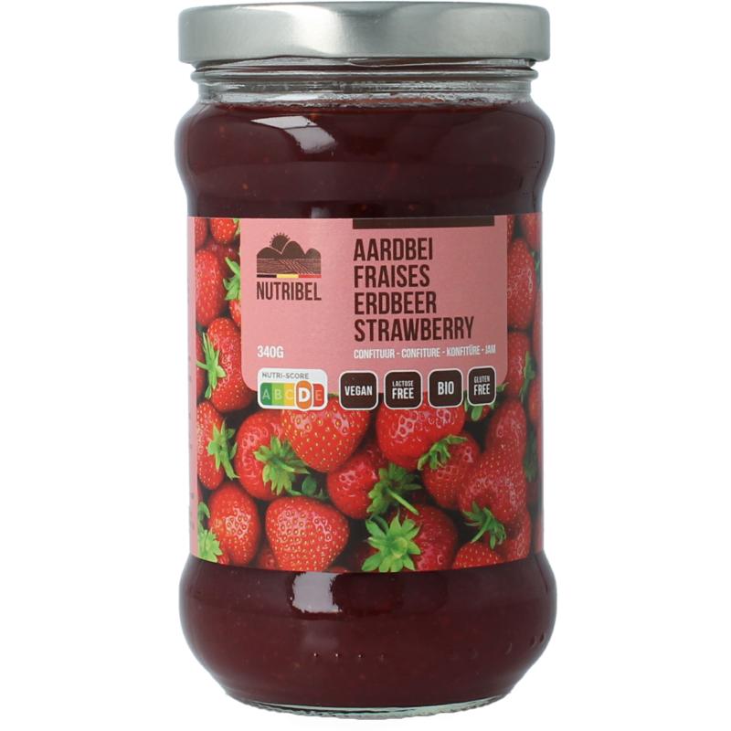 Nutribel Aardbeien confituur bio