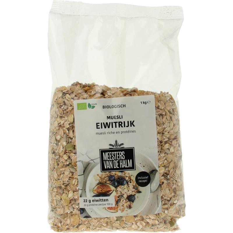 De Halm Muesli eiwitrijk herstel after sport bio