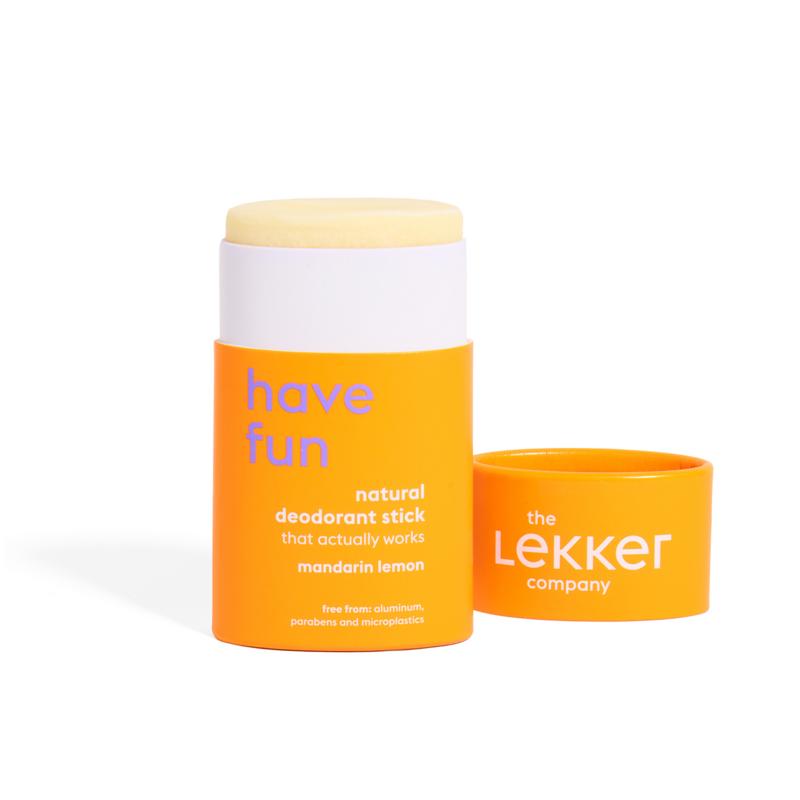 Lekker Company Deodorant stick mandarijn & citroen