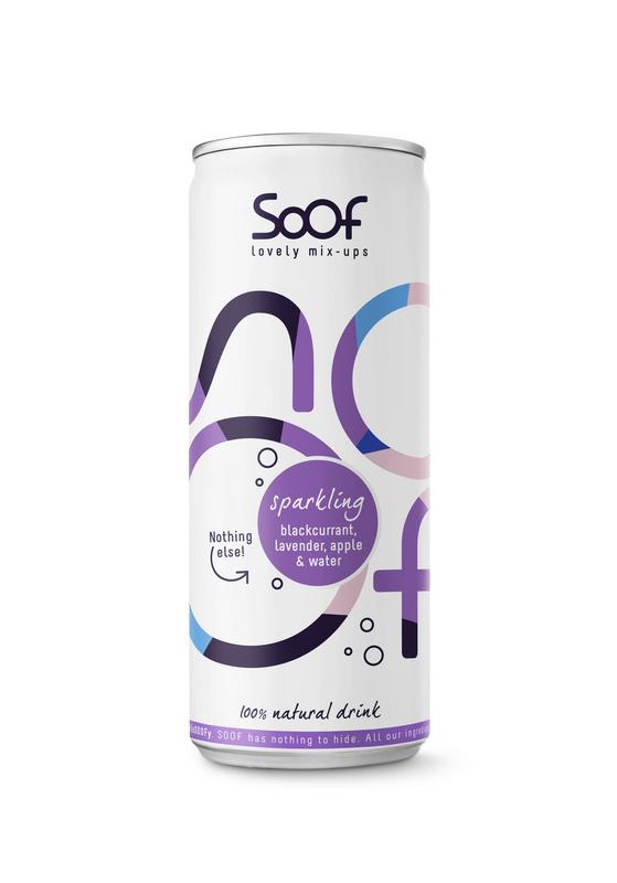 Soof Drinks RTD zwarte bes lavendel & appel
