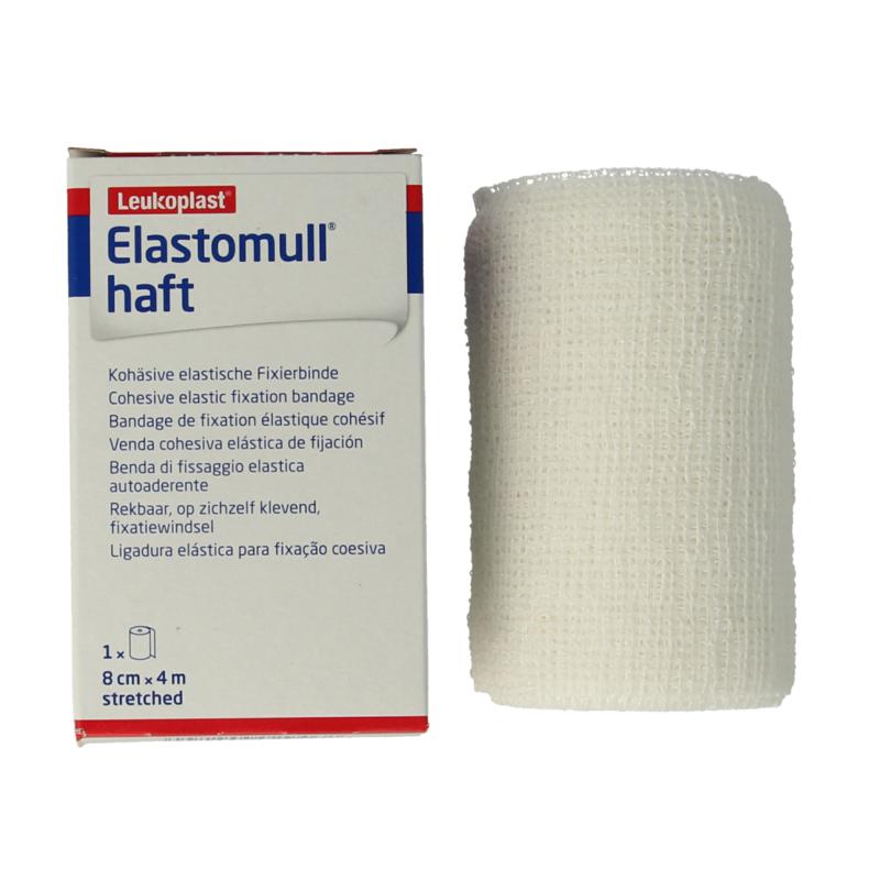 Elastomull Fixatiewindsel haft 4m x 8cm 45472