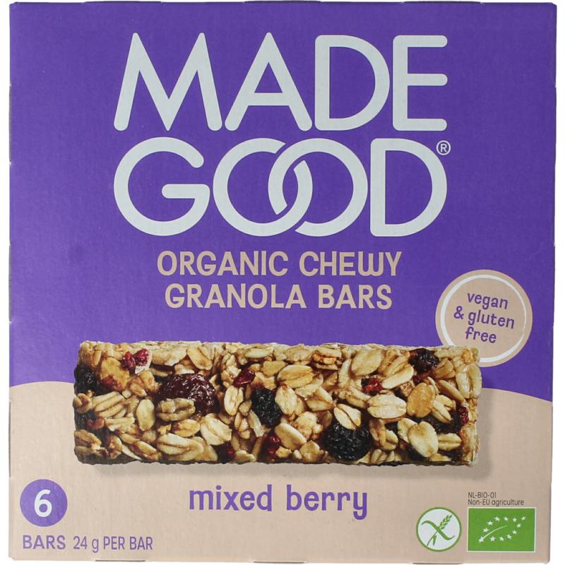 Made Good Granola bar mixed berries 24 gram bio